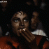 Michael Jackson Eating Popcorn at the Cinema from Thriller Music Video Clip