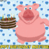 Happy Birthday Matthew GIF With Cake and Custom Name Text Phrase
