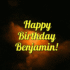 Happy Birthday Benjamin GIF With Custom Name